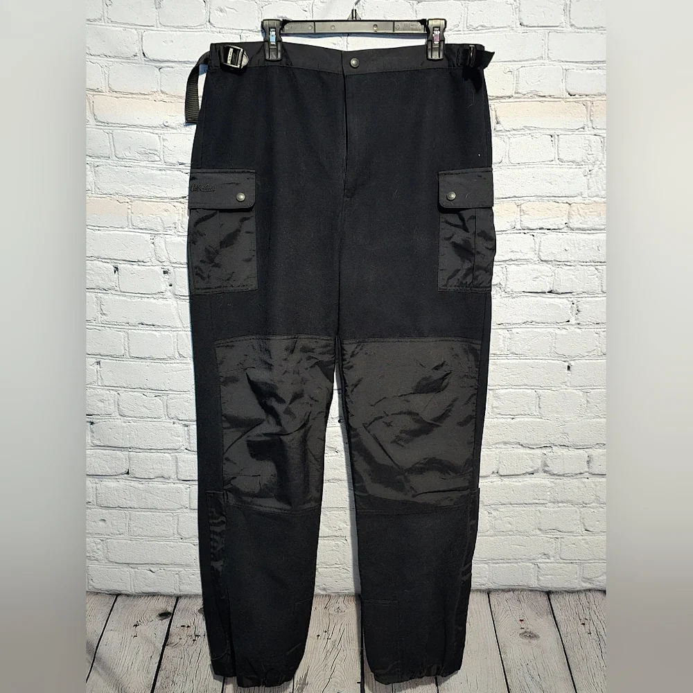Cabela's Fleece Heavy Outdoor Cargo Pants Black SzMen L Tall
